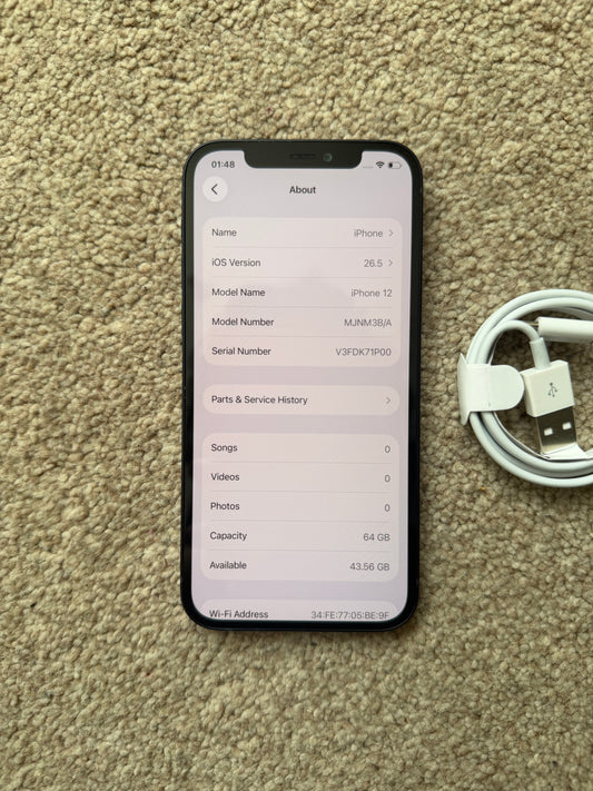 Apple iPhone 12 64gb Black (Unlocked)