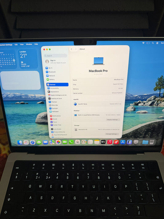 Apple Macbook Pro 14 inch 2023 - M2 MAX, 32gb RAM, 1TB SSD - MDM Bypassed.