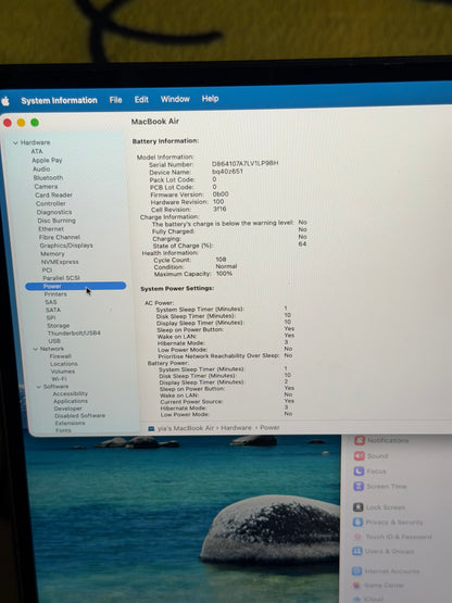 Apple Macbook Air 15 inch 2023 - M3, 8gb RAM, 512gb SSD.
