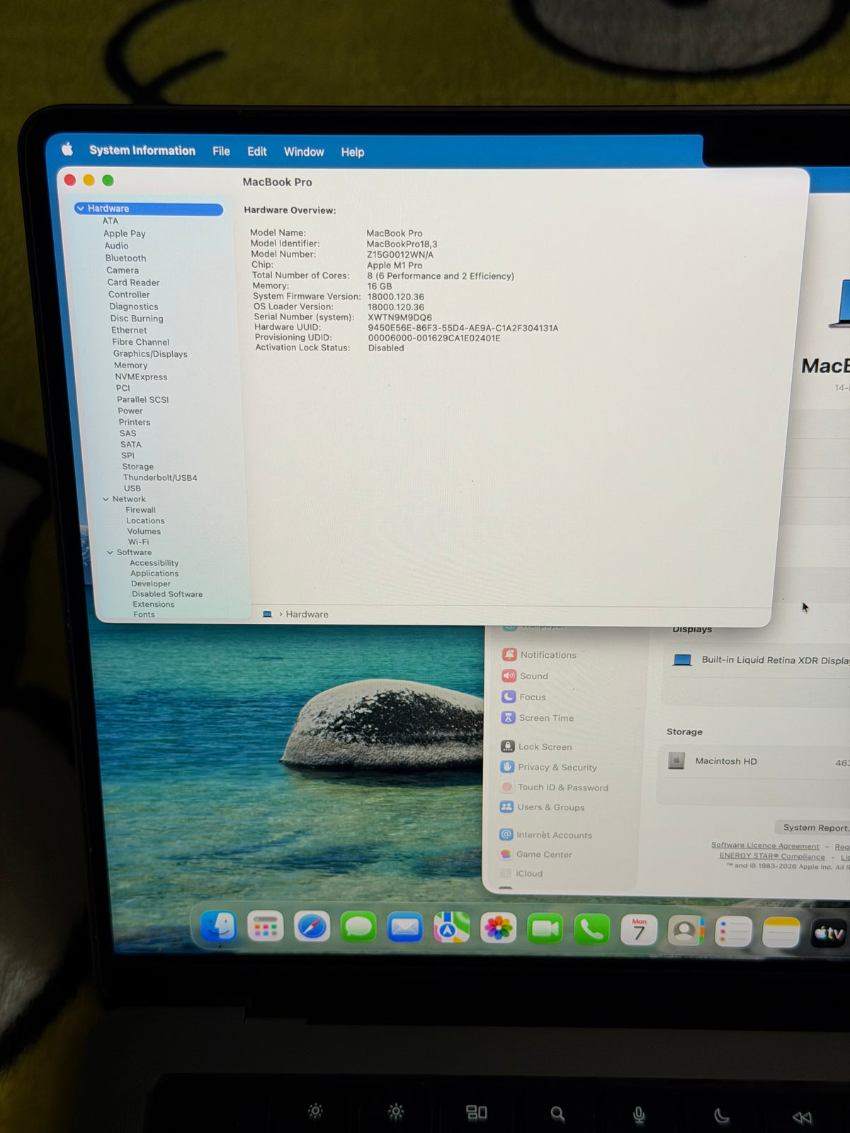 Apple Macbook Pro 14 inch 2021 - M1 Pro, 16 RAM, 512gb SSD - MDM Bypassed.