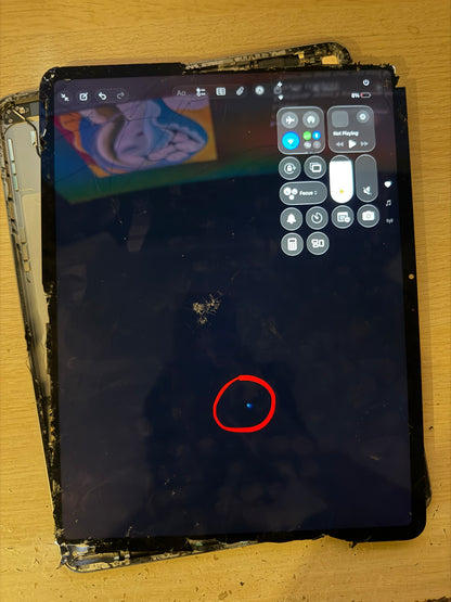 Apple iPad Air 13 inch M2/M3 (2024/2025) LCD Screen - Cracked Glass / Fully Working.