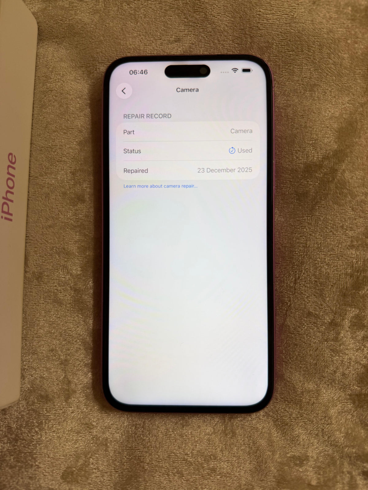 Apple iPhone 16 Plus 128gb Pink (Unlocked) - FAULTY.