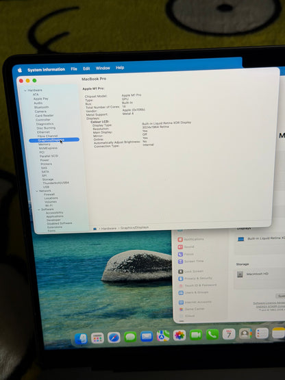 Apple Macbook Pro 14 inch 2021 - M1 Pro, 16 RAM, 512gb SSD - MDM Bypassed.