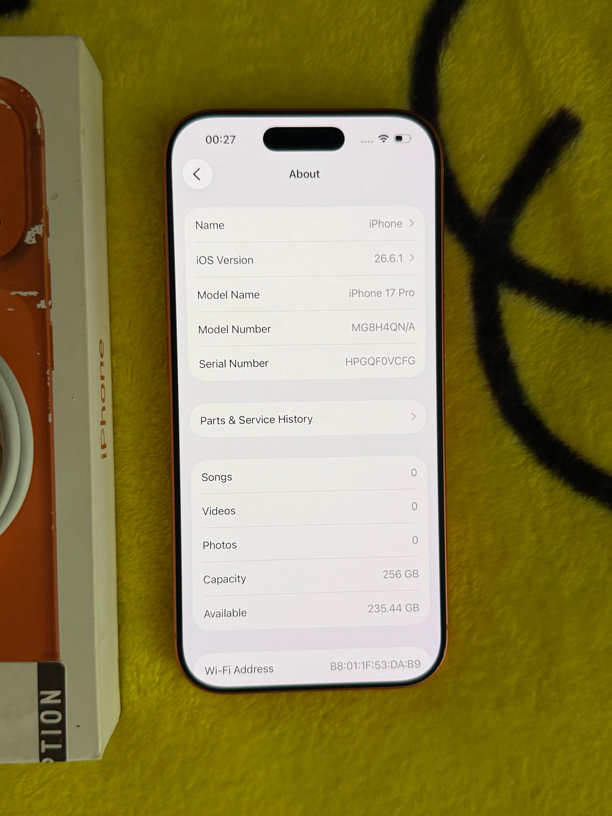 Apple iPhone 17 Pro Cosmic Orange 256gb (Unlocked)