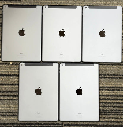 5x Apple iPad 7th Generation 128gb Wifi/Cellular. Cracked Glass. Fully Working.