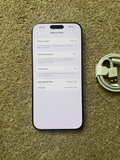 Apple iPhone 16 Pro MAX - 256gb Gold (eSIM Only - Unlocked). Faulty Camera!