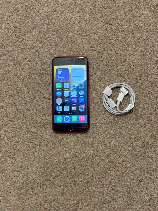 Apple iPhone SE 2nd Gen (2022) - 64gb Red (Unlocked) - Faulty Screen!