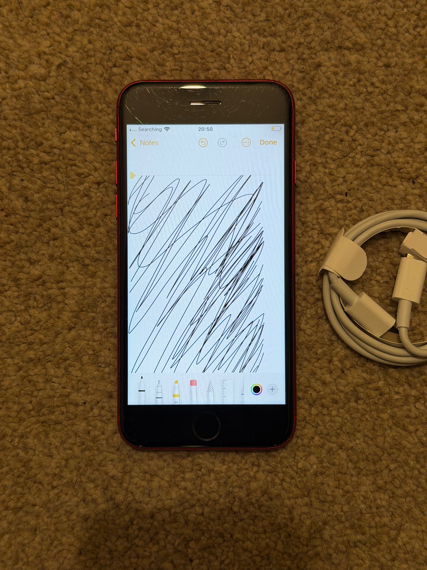 Apple iPhone SE 2nd Gen (2022) - 64gb Red (Unlocked) - Faulty Screen!