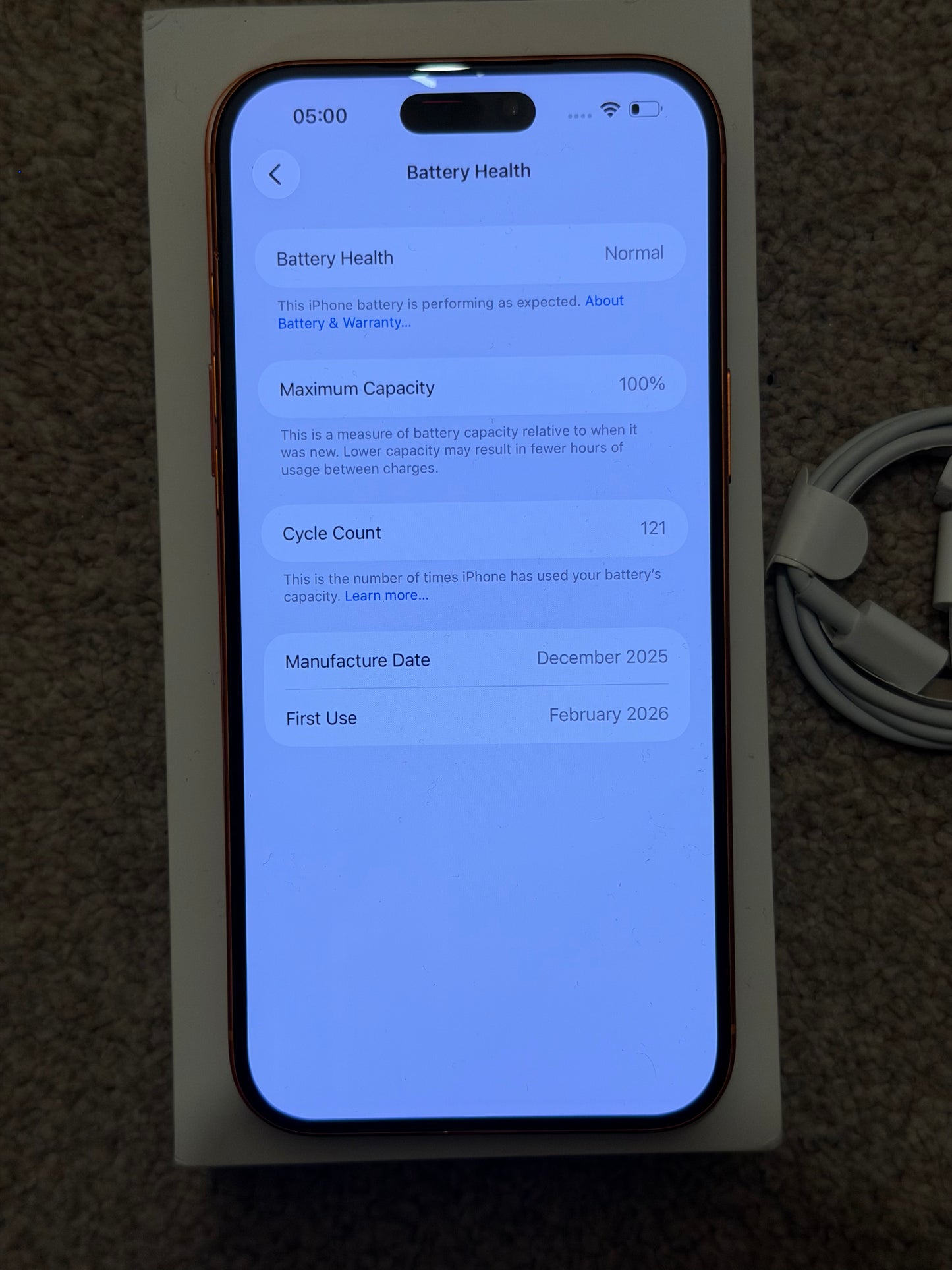 Apple iPhone 17 Pro Max - Cosmic Orange - 256gb (Unlocked) - Faulty Front/Rear Cameras!