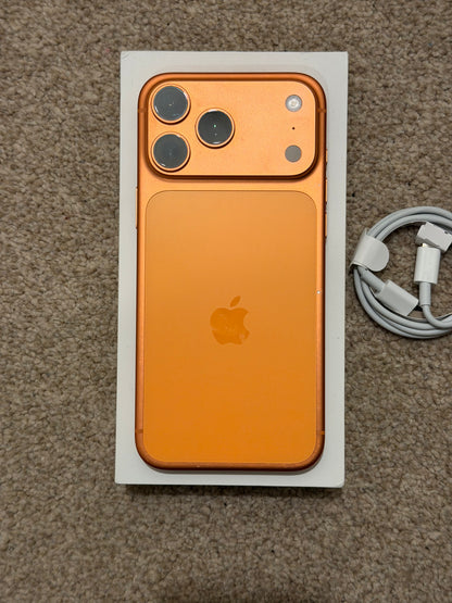 Apple iPhone 17 Pro Max - Cosmic Orange - 256gb (Unlocked) - Faulty Front/Rear Cameras!