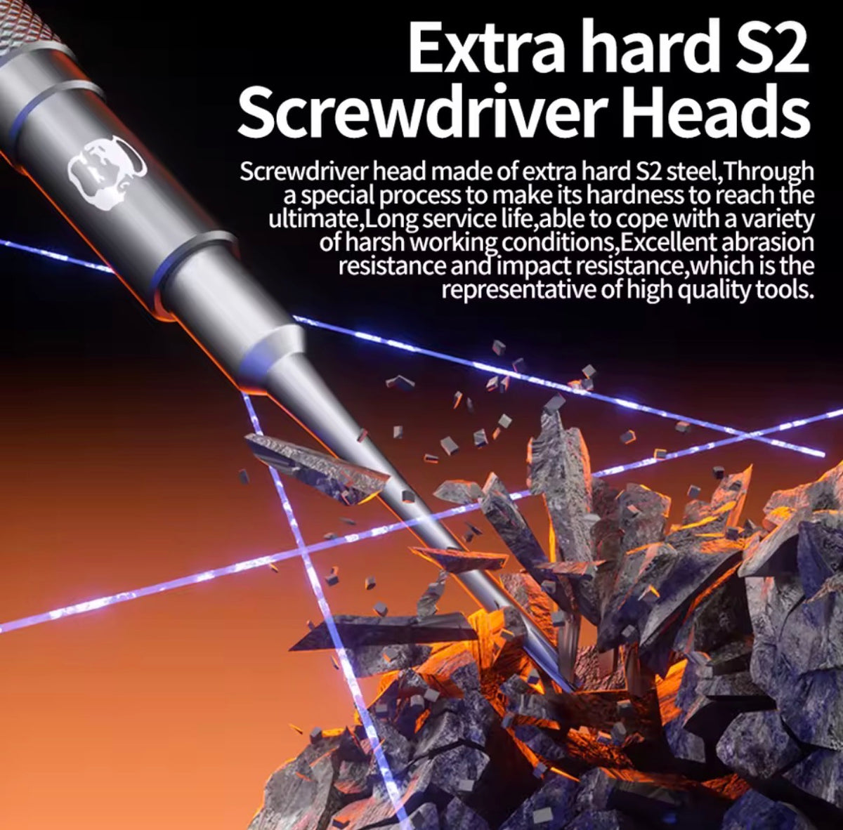 Mechanic Mortar SE Screwdriver Set - S2 Steel Precision Repair Tool Anti-Slip Handle Magnetic Design for Phone Electronics Tools