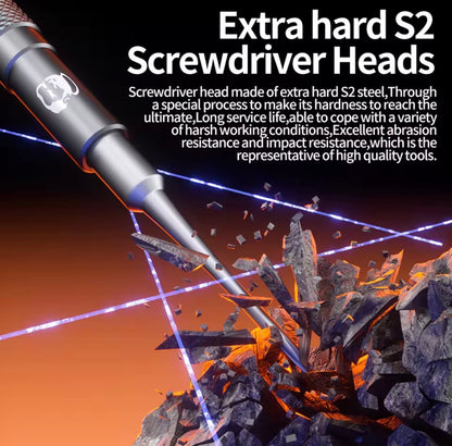 Mechanic Mortar SE Screwdriver Set - S2 Steel Precision Repair Tool Anti-Slip Handle Magnetic Design for Phone Electronics Tools