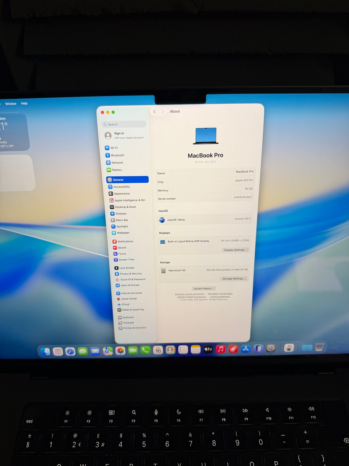 Apple Macbook Pro 16 inch 2023 - M3 Pro, 18gb RAM, 512 SSD - MDM Bypassed.