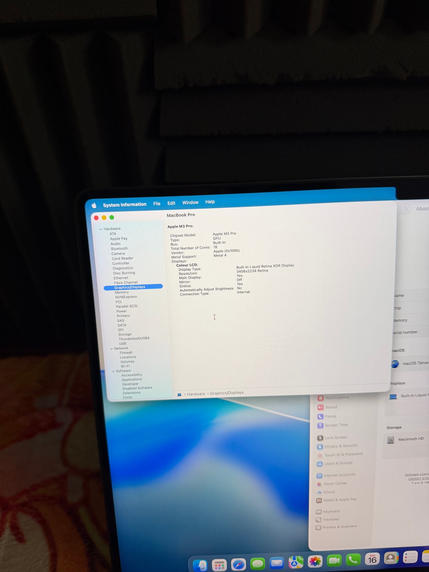Apple Macbook Pro 16 inch 2023 - M3 Pro, 18gb RAM, 512 SSD - MDM Bypassed.