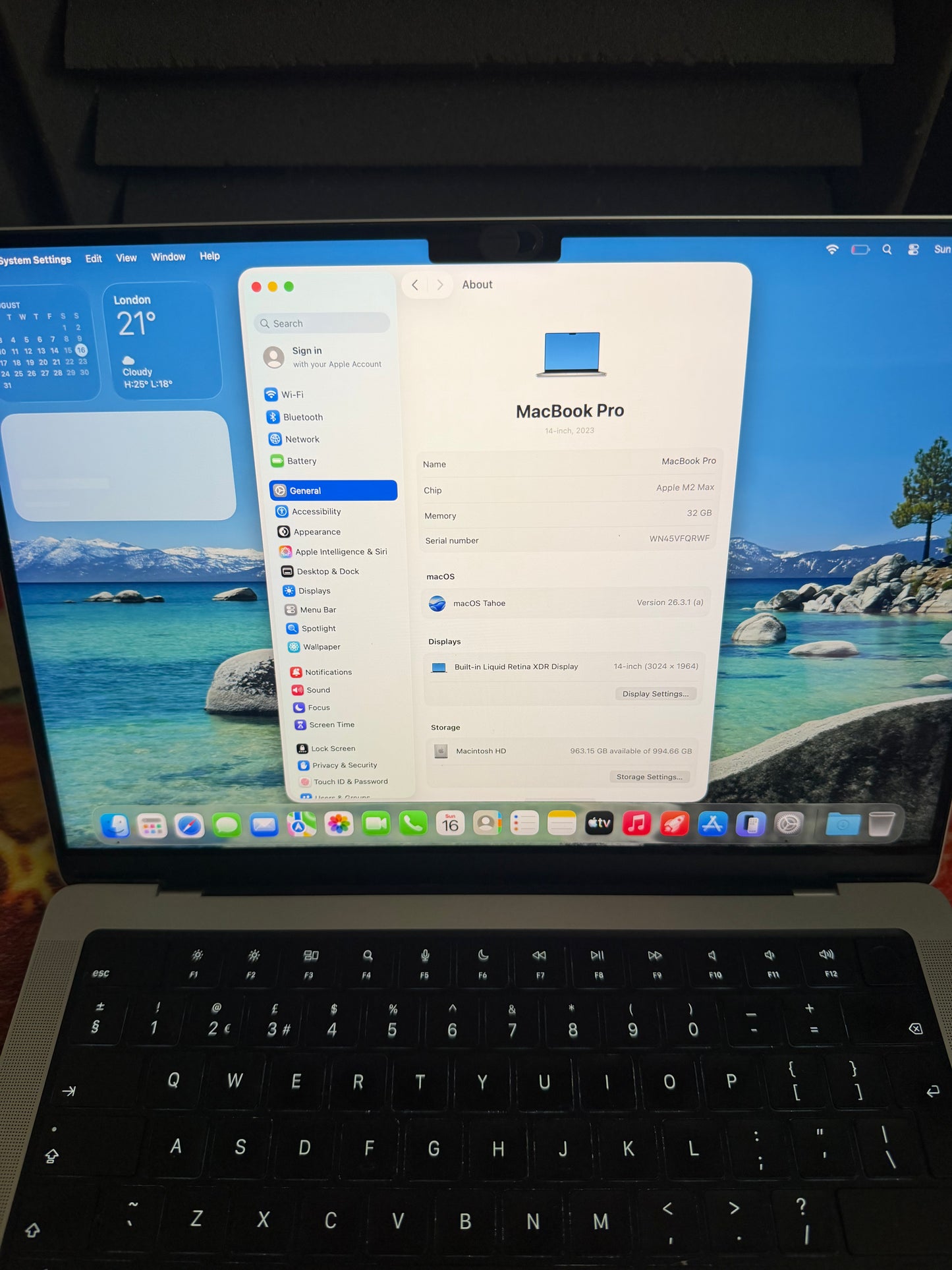 Apple Macbook Pro 14 inch 2023 - M2 MAX, 32gb RAM, 1TB SSD - MDM Bypassed.