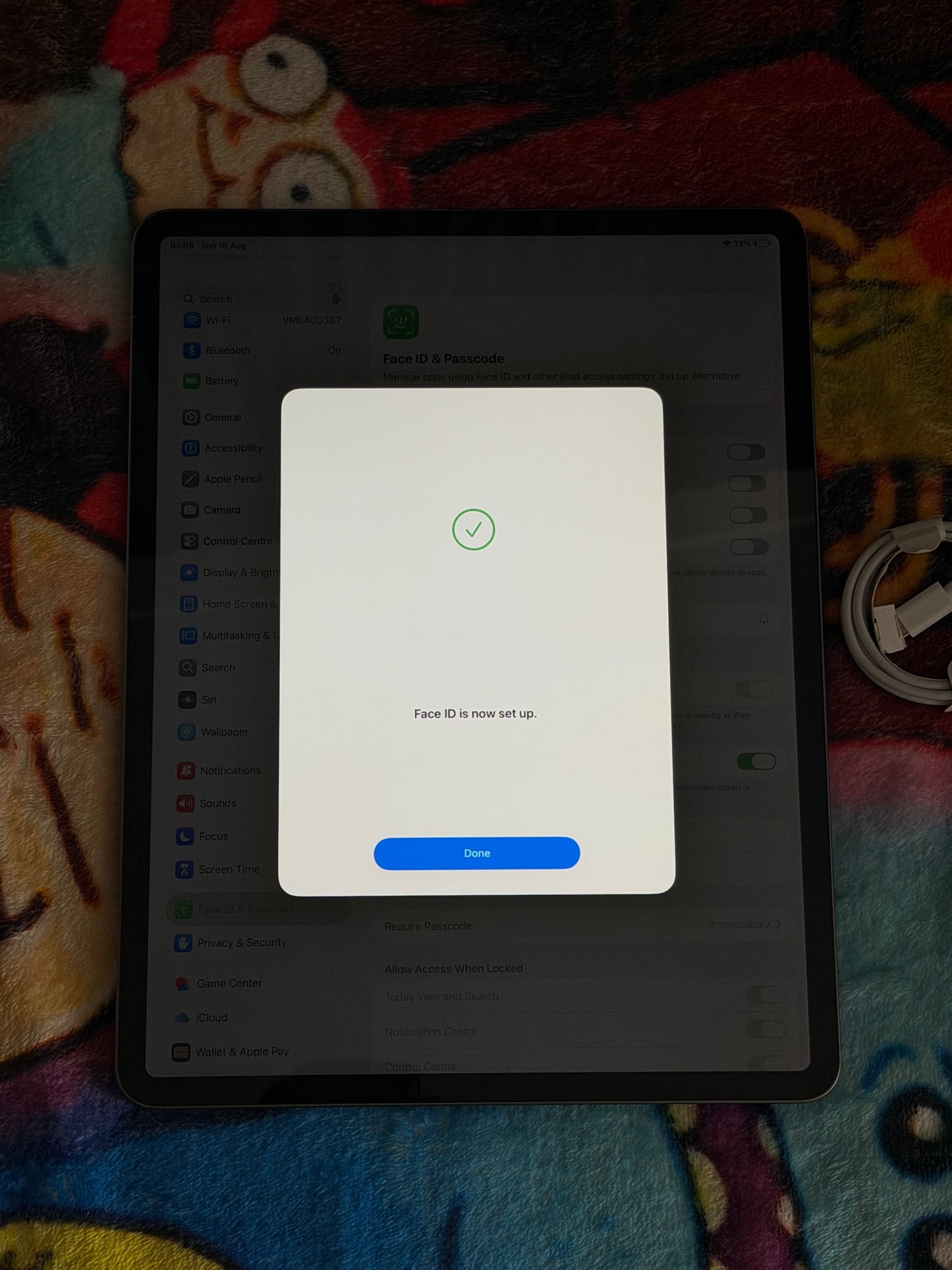 Apple iPad Pro 12.9 4th Gen 128gb WiFi - Grey. Fully Working!