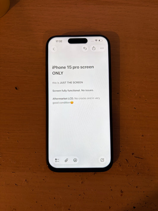 Apple iPhone 15 Pro Aftermarket Screen Used - Fully Working!