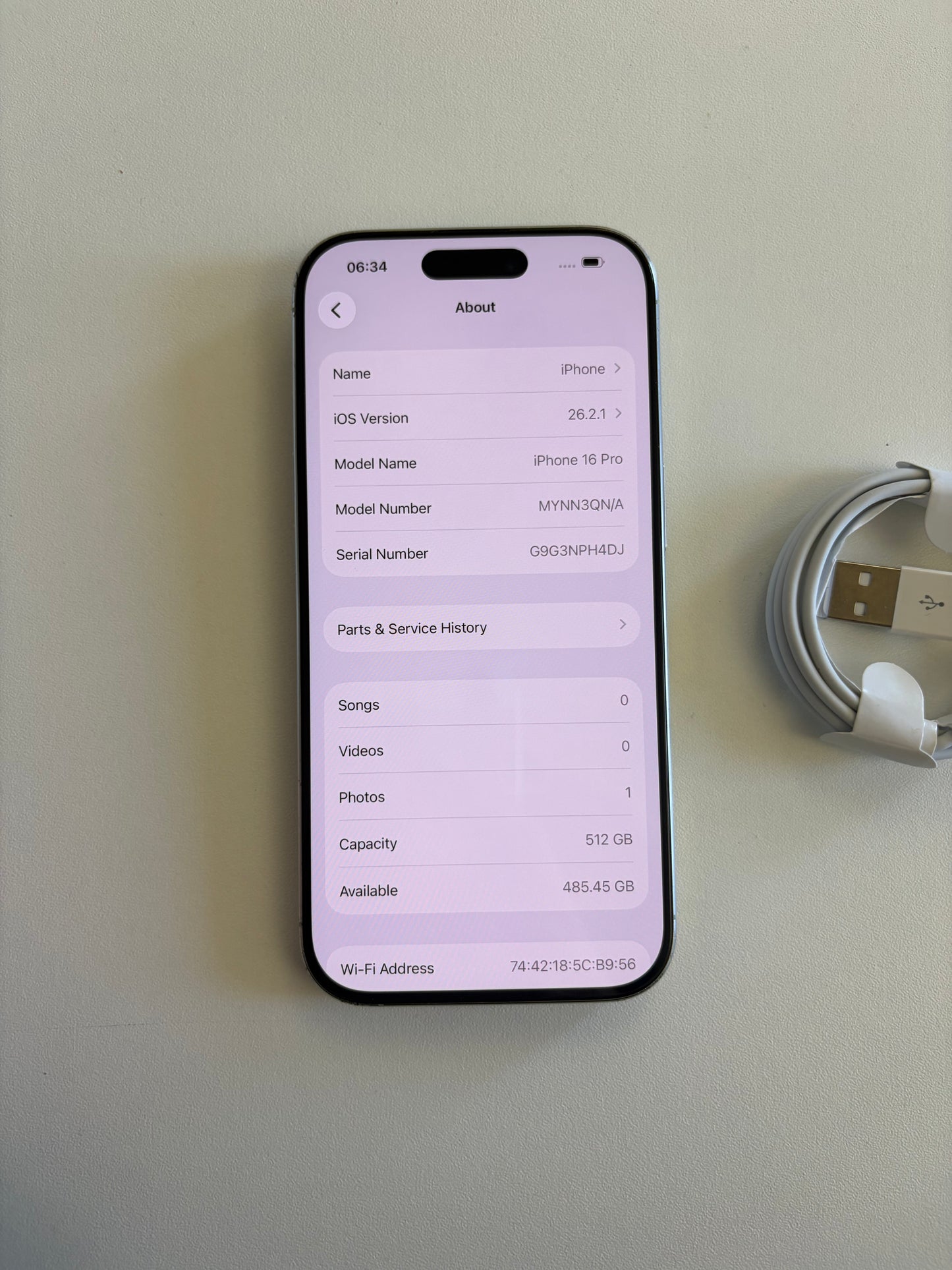 Apple iPhone 16 Pro - 512gb White (Unlocked)