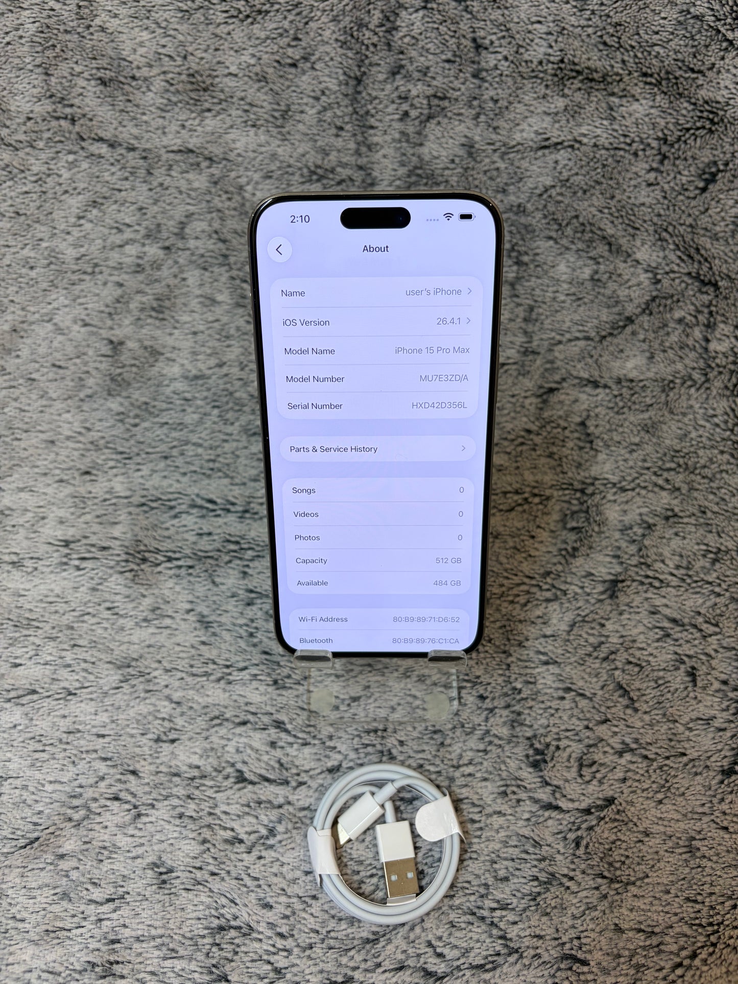 Apple iPhone 15 Pro Max 512gb Grey (Unlocked)
