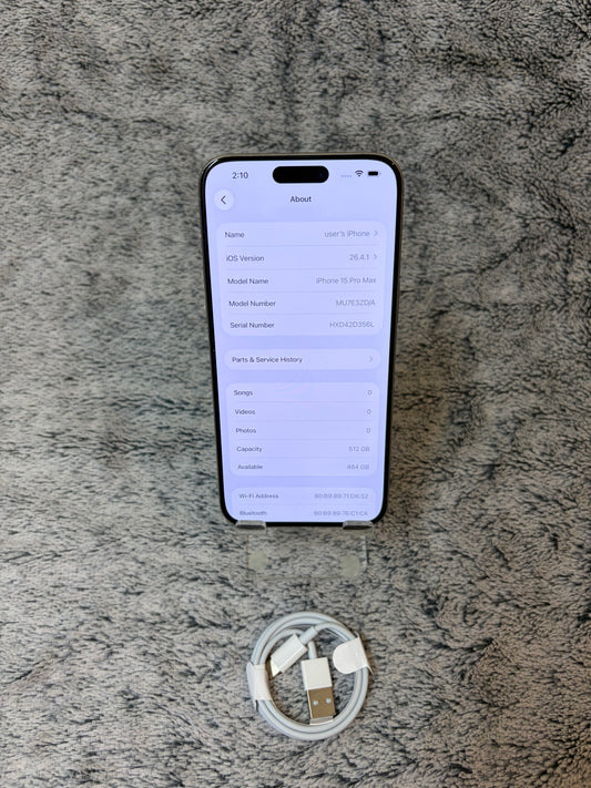 Apple iPhone 15 Pro Max 512gb Grey (Unlocked)