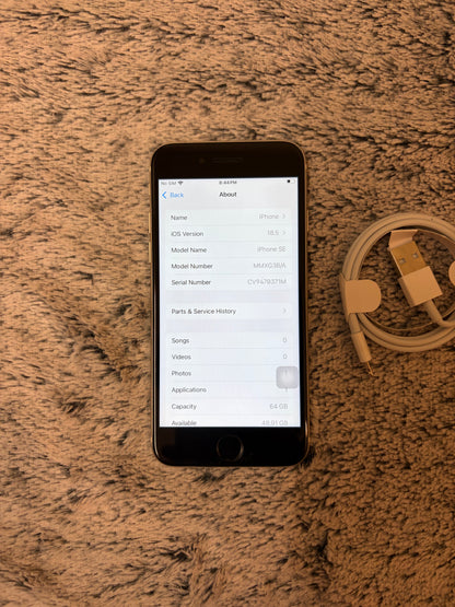 Apple iPhone SE 3rd Generation (2022) - 64gb. Faulty/Needs Repair.
