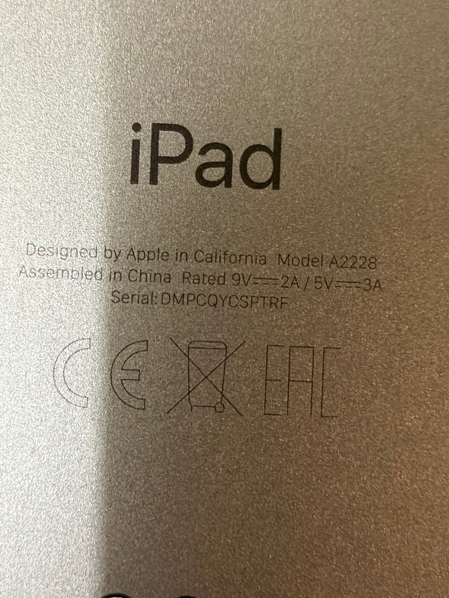 Apple iPad Pro 11 inch 2nd Gen 128gb WiFi - Faulty Unable to reset?