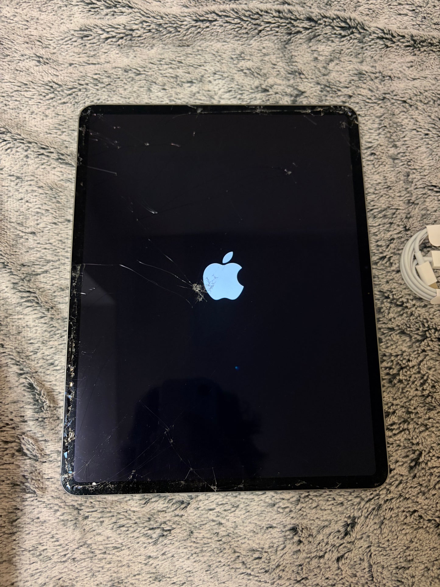 Apple iPad Air 13 inch M2 (2024) 128gb WiFi/Cellular - Fully Working - Cracked Screen