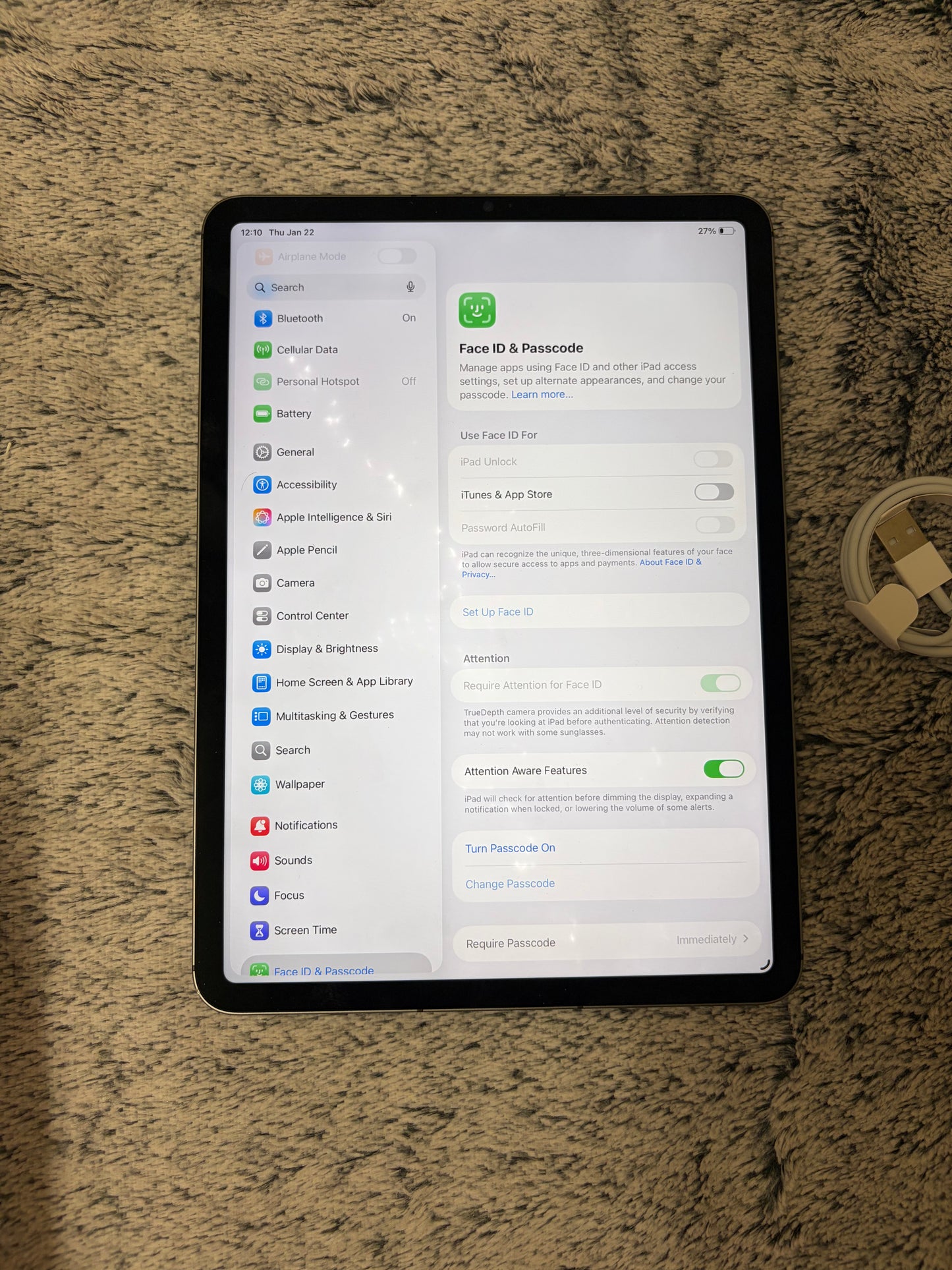 Apple iPad Pro 11 inch 3rd Gen (M1-2021) 256gb WiFi/Cellular - Minor Fault.