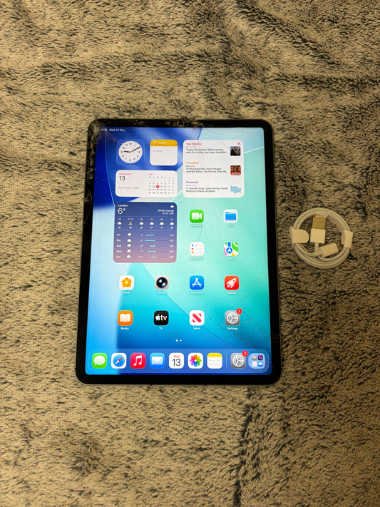 Apple iPad Pro 11 inch 3rd Gen (M1-2021) 128gb WiFi/Cellular - Cracked Glass - REPAIR!