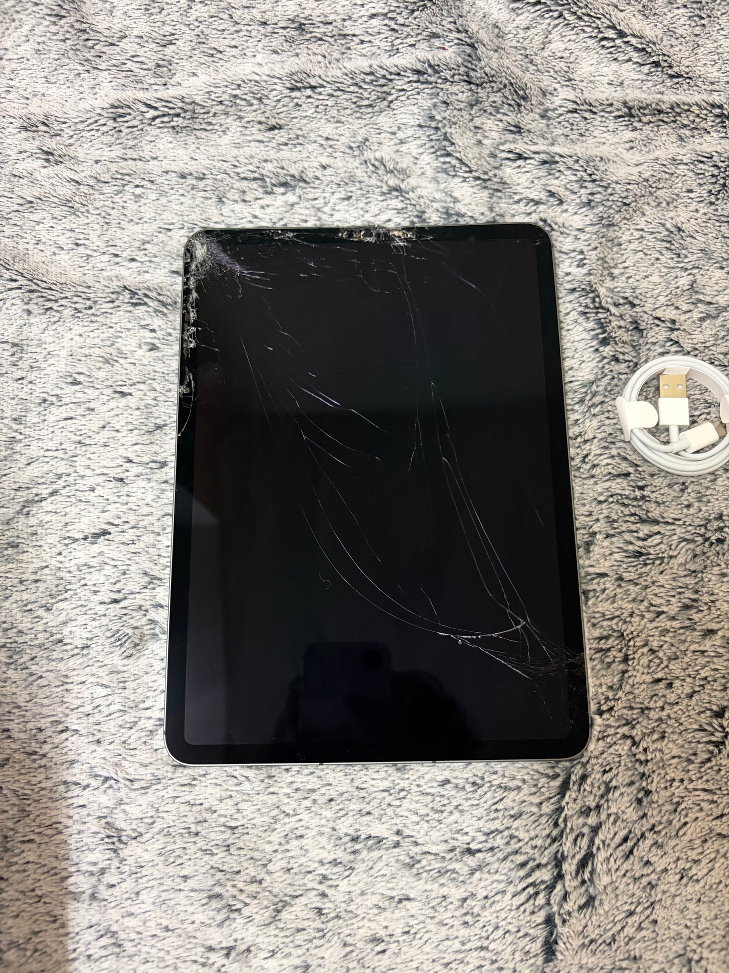 Apple iPad Pro 11 inch 3rd Gen (M1-2021) 128gb WiFi/Cellular - Cracked Glass - REPAIR!