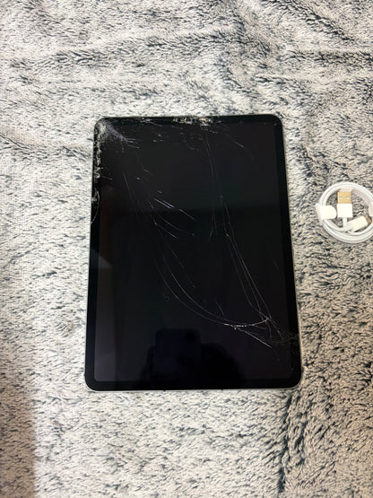 Apple iPad Pro 11 inch 3rd Gen (M1-2021) 128gb WiFi/Cellular - Cracked Glass - REPAIR!