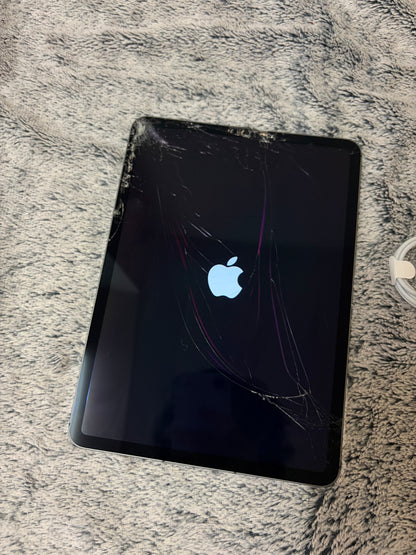 Apple iPad Pro 11 inch 3rd Gen (M1-2021) 128gb WiFi/Cellular - Cracked Glass - REPAIR!