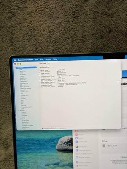Apple Macbook Pro 16 inch 2023 - M2 Pro, 32gb RAM, 512gb SSD - Fully Working!