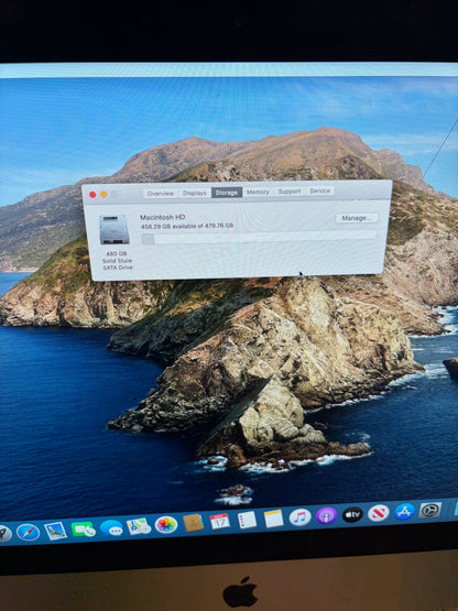 Apple iMac 21.5 inch 2012 - i5, 8gb RAM, 512gb HDD - Fully working - Cracked Screen.