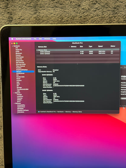 Apple Macbook Pro 15 inch 2014 - i7, 16gb RAM, 512gb SSD - Needs Repair.