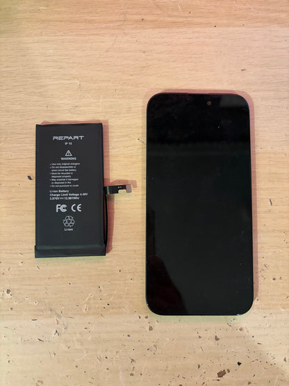 Apple iPhone 15 Aftermarket Screen & Battery ONLY. Fully working / MINT!