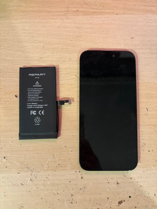 Apple iPhone 15 Aftermarket Screen & Battery ONLY. Fully working / MINT!