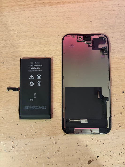 Apple iPhone 15 Aftermarket Screen & Battery ONLY. Fully working / MINT!