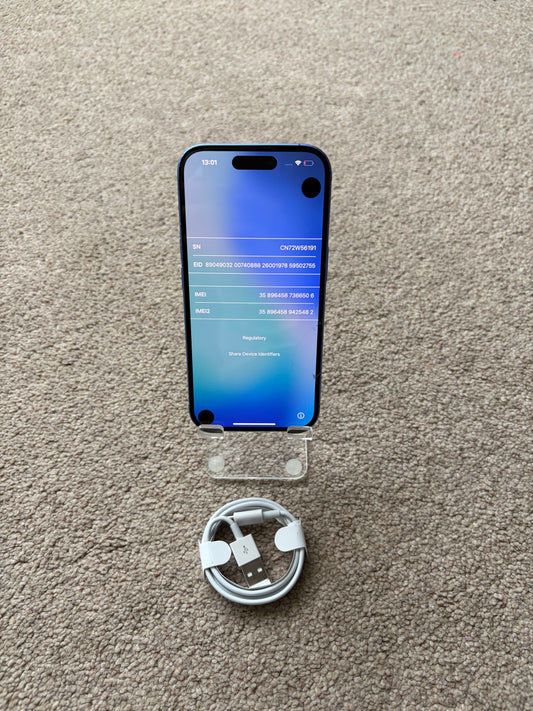 Apple iPhone 16 - Blue - iCloud Locked/Faulty.