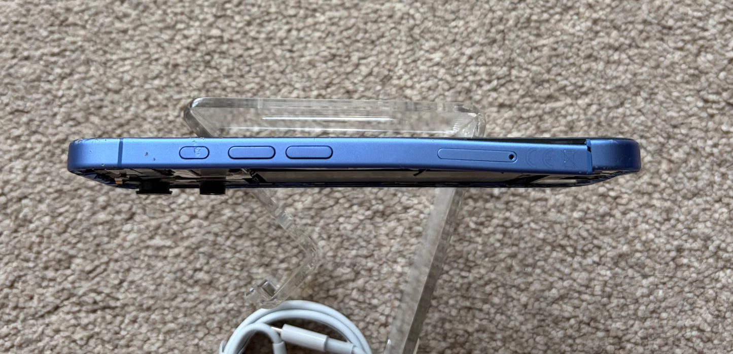 Apple iPhone 16 - Blue - iCloud Locked/Faulty.