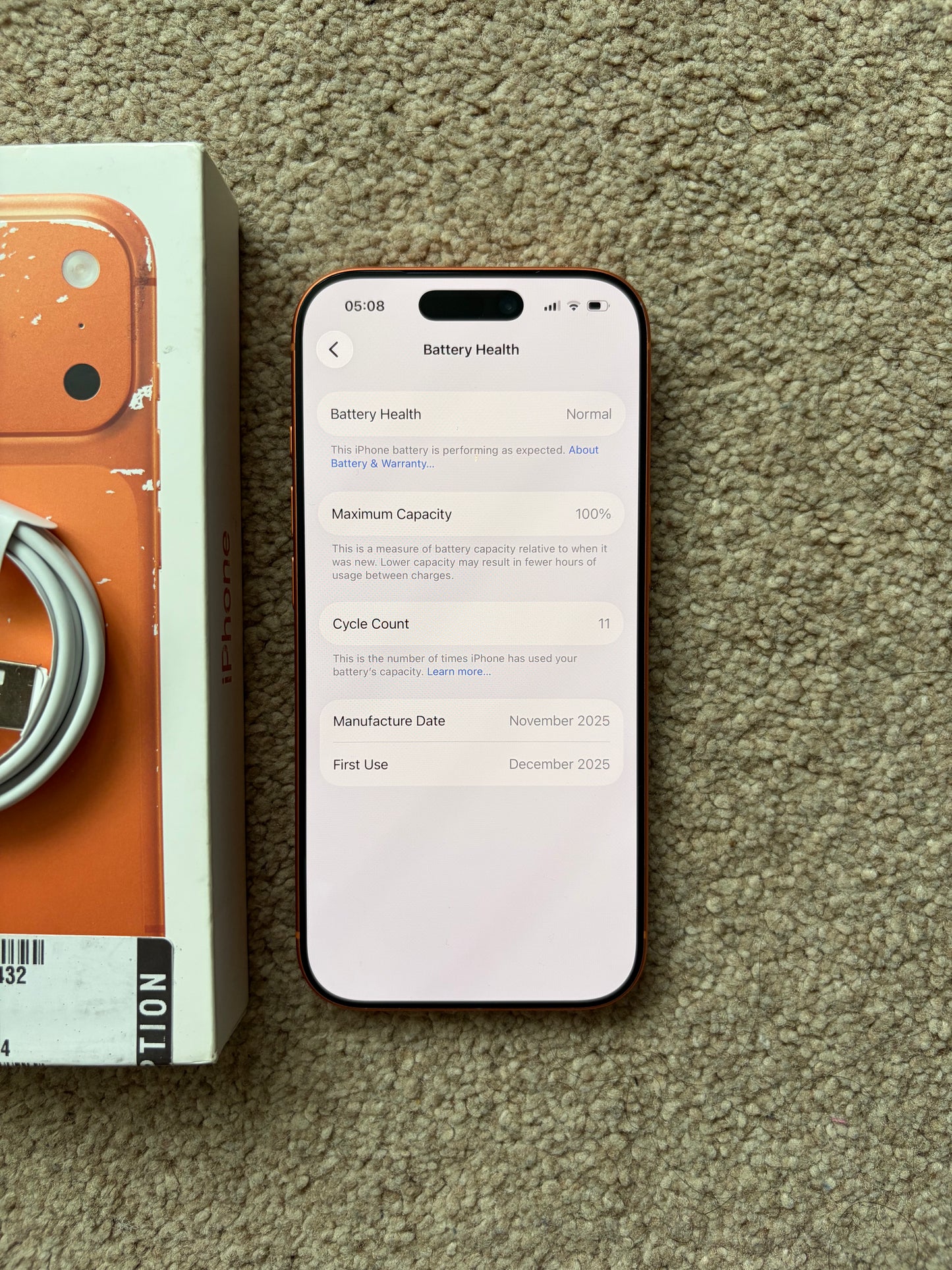 Apple iPhone 17 Pro Cosmic Orange 256gb (Unlocked) MINOR FAULT